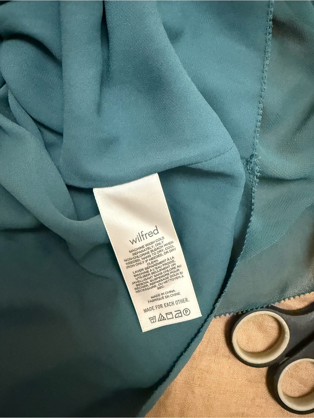 Aritzia Tempest Teal Smocked Square-Neck Mini Dress - Picture 7 of 11